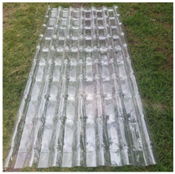 Complemento transparente en Policarbonato para teja colonial 1.5mm